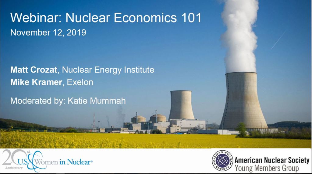 US WIN Fall Webinar – Nuclear Economics 101